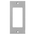 Hubbell Wiring Device-Kellems Din Rail Utility Box, Device Plate, Styleline Opening, Gray KP26GY